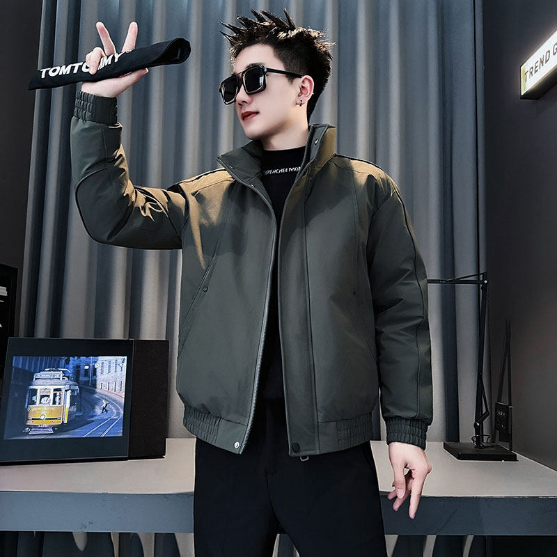 MF103-P138控178冬季社会小伙加厚保暖立领棉衣棉服外套绿色2，男装棉衣，电商A220