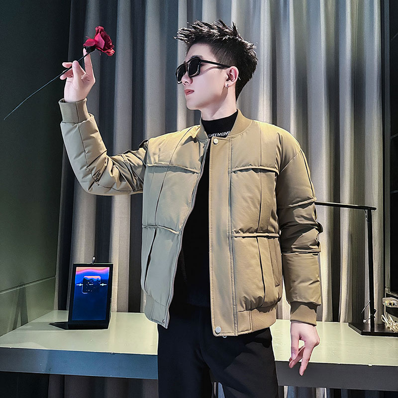 MF97-P138控178冬季社会小伙加厚保暖立领棉衣棉服外套咖色1,男装棉衣,电商A220