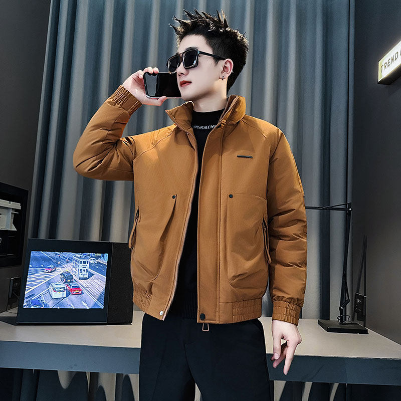 MF108-P138控178冬季社会小伙加厚保暖立领棉衣棉服外套黄色1,男装棉衣,电商A220