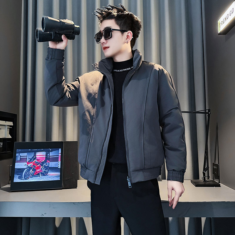 MF91-P138控188冬季社会小伙加厚保暖立领棉衣棉服外套黑色1,男装棉衣,电商A220