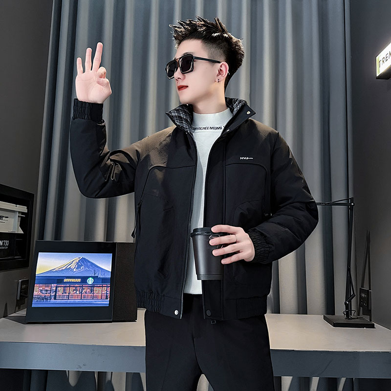 MF99-P138控178冬季社会小伙加厚保暖立领棉衣棉服外套黑2,男装棉衣,电商A220