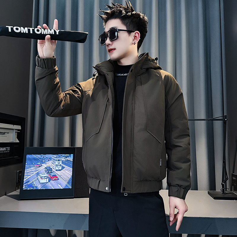MF107-P138控178冬季社会小伙加厚保暖棉衣棉服连帽外套白色2,男装棉衣,电商A220