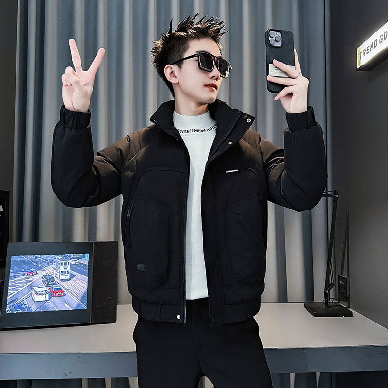 MF86-P138控178冬季社会小伙加厚保暖立领棉衣棉服外套咖色2,男装棉衣,电商A220
