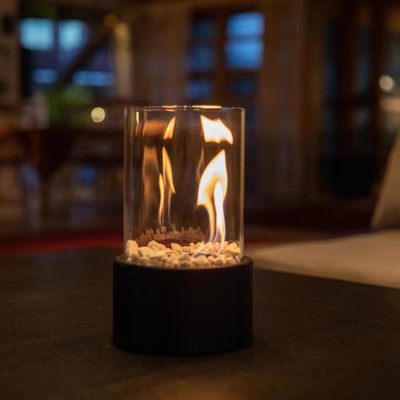 新品桌面酒精壁炉手炉户外便携炉玻璃网红暖式取暖器灯火焰灯家用