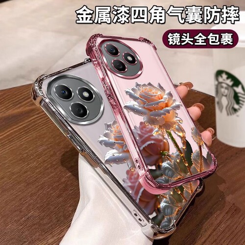 适用于华为荣耀play8TPro手机壳piay8TPro玫瑰硅胶套LLY一AN00镜头全包气囊防摔透明软女tpor奢华pro新款华为