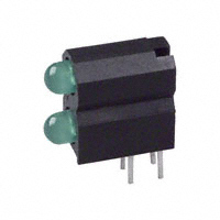 Dialight　光电元件　LED　绿（x 2）　553-0222-300F