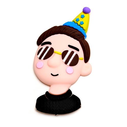 软胶墨镜潮男孩生日蛋糕装饰插件网红男士爸爸父亲节烘焙装扮摆件