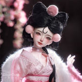 原创正版 四分娃娃小狐狸SD关节可动玩偶潮玩AS国潮古风玩偶 bjd4