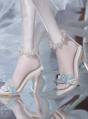 DO家bjd4分娃鞋高跟珍珠sdm熊mdd大力力肉四棍六ppei甘蔗3分sdgr