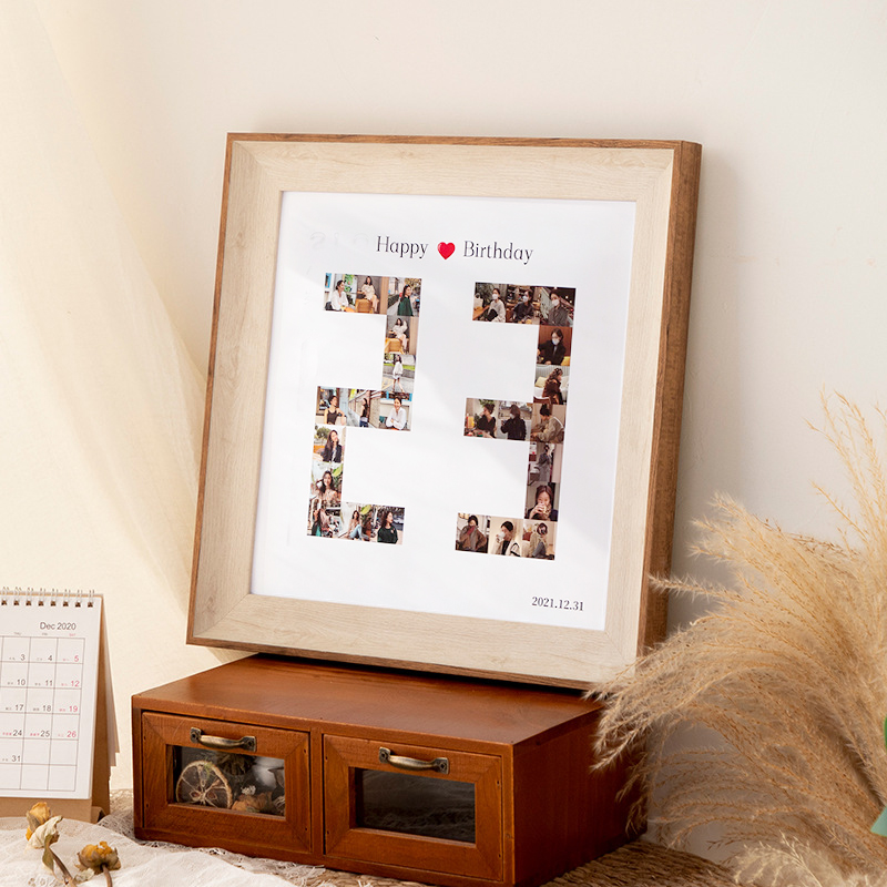 【定制照片相框摆台】diy生日数字23岁结婚10十周年纪念仪式礼物