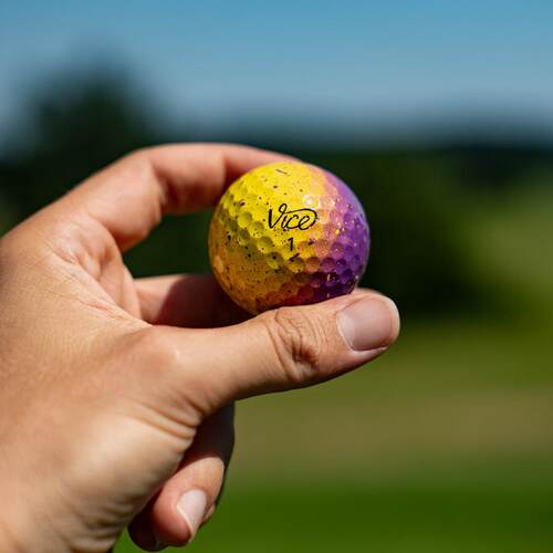 海外代购Vice Golf男女高尔夫球高可视度远距离飞行双层结构