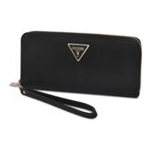 代购 GUESS女士长款 钱包多卡位内置零钱袋全拉链设计便携收纳黑色