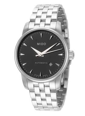 海外代购Mido/美度女士手表瑞士腕表自动上链日期显示不锈钢表壳