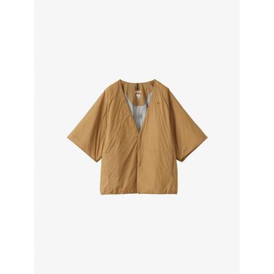 代购Goldwin男士外套保暖透气轻量短袖夹克V领短袖轻薄外套