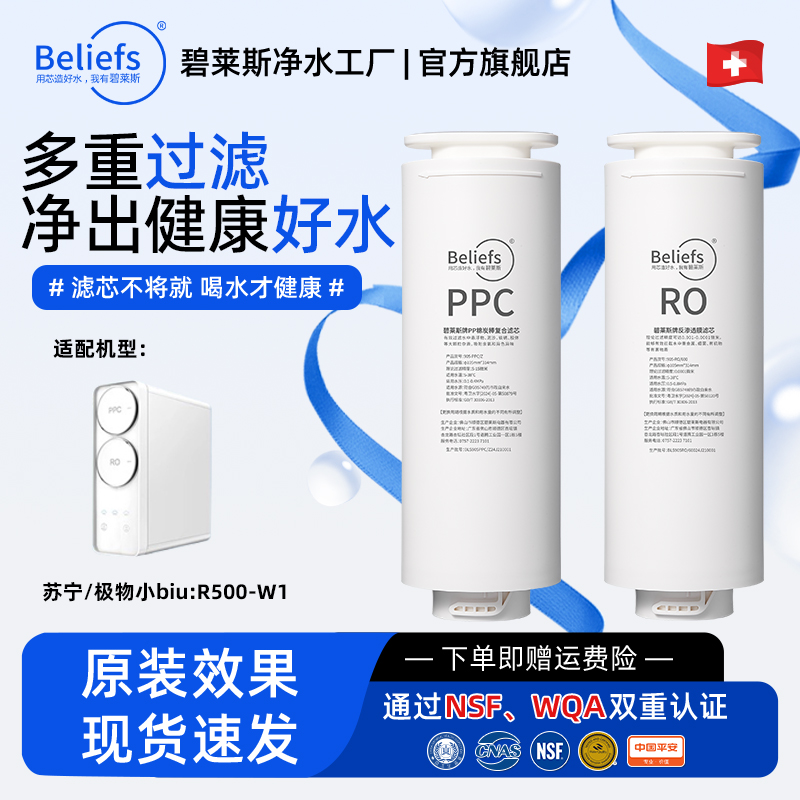 碧莱斯适用于极物净水器滤芯