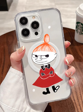 姆明一家亚美卡通iPhone15promac适用于iPhone17/12mini/13/14plusxsmaxr苹果14华为卡通软少女心手机壳