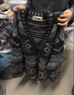 正品 粗棒手工针织毛衣 name家