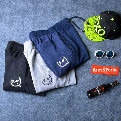 日系宽松加肥加大码束脚裤