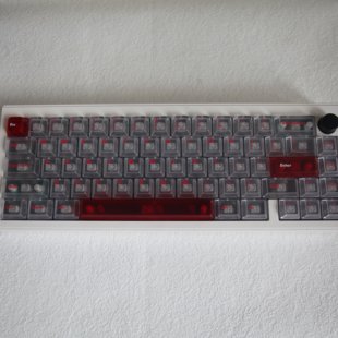 磨砂雾透白色主题机械键盘帽60/68/75/87/98/104/108配列可用