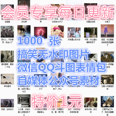 1000张搞笑GIF公众号自媒体文案编辑素材恶搞内涵动态图片无水印