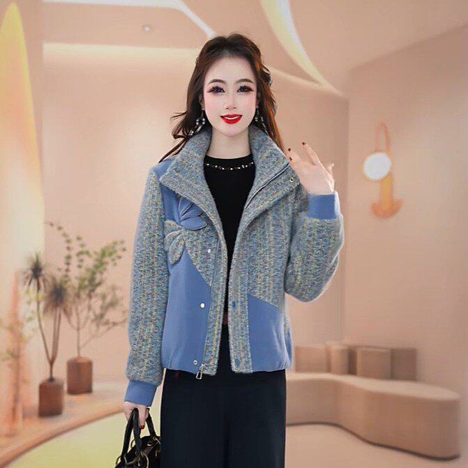 原版直播爆款2025冬季新款时尚气质百搭减龄洋气外套上衣
