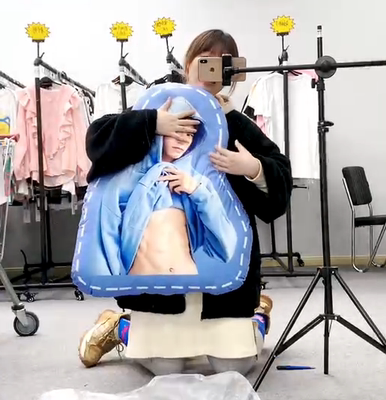 diy龚俊抱枕腹肌半身照片人形男