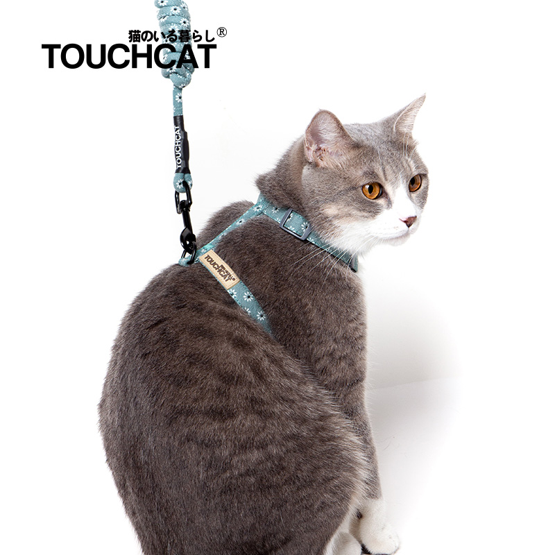 它它Touchcat 猫咪牵引绳猫绳子遛猫绳外出工字型胸背带 宠物/宠物食品及用品 狗牵引绳 原图主图