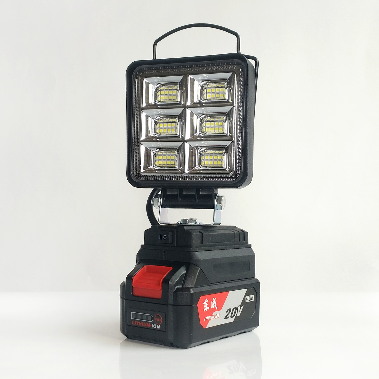 手提款工作灯适用东成款锂电池LED泛光应急灯维修灯东城DIY改装