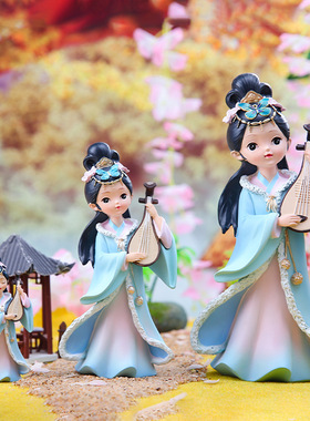 宫廷挂件开业风二代格格系列昭君杨贵妃美女古装娃娃国潮桌面摆件