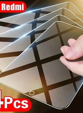 4Pcs Tempered Glass For Xiaomi Redmi Note 13 12 11 10 9 9s P