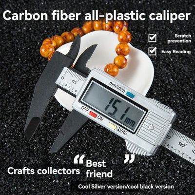 150mm 100mm Electronic Digital Caliper Carbon Fiber Dial Ver