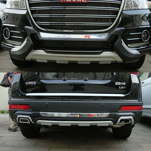 131518款哈弗H6前后保险杠 H6运动版前后护杠前杠后杠双排气