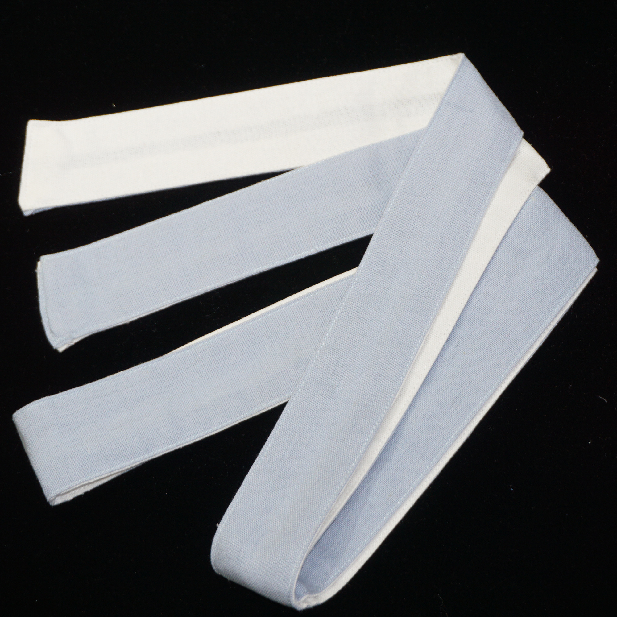 双面撞色棉麻腰带成人小孩百搭