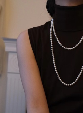 多层人工珍珠项链百搭