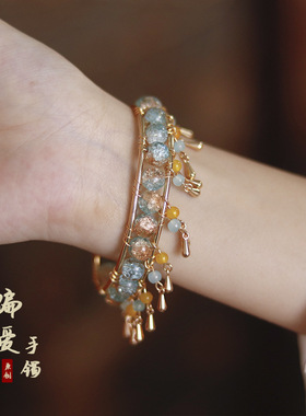 小红书古风手链敦煌飞天手镯手工异域国风流苏超仙搭配配饰手串