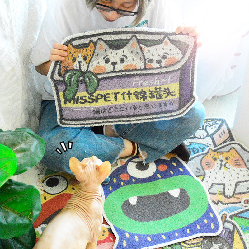 过滤防带出防溅猫厕所蹭脚猫砂垫