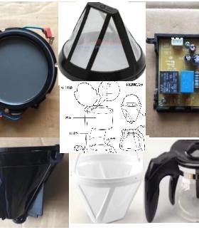 飞利浦HD8824咖啡机7432电路主板7434玻璃壶7435滤网7447漏斗7457