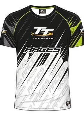 热卖曼岛TT纪念版速干透气赛车T恤短袖速降夏季摩托服motoGP车迷
