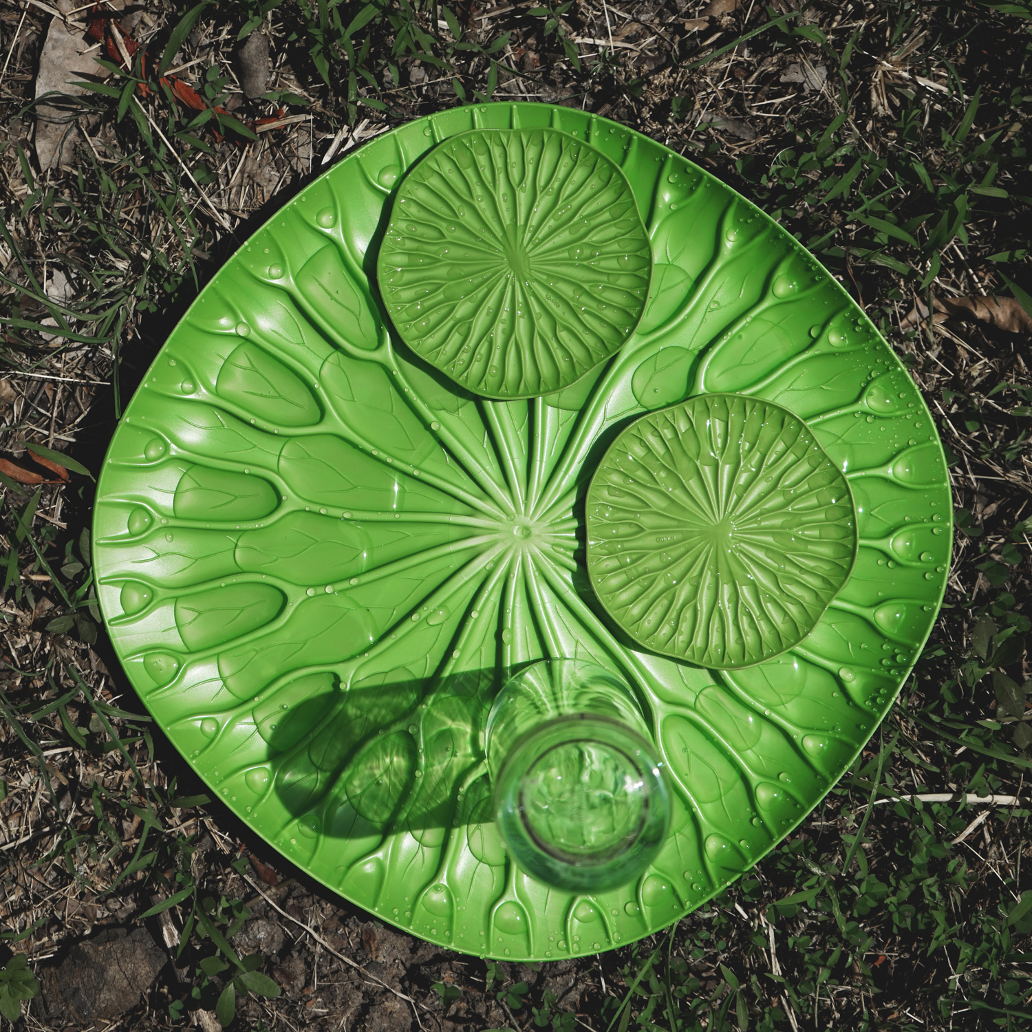 泰国进口qualy荷叶沥水托盘