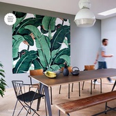 荷兰IXXI 饰画壁画挂画 艺术收藏香蕉叶杏树花开向日葵星空拼贴装