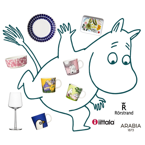 极简北欧餐具卡通姆明杯微瑕特价