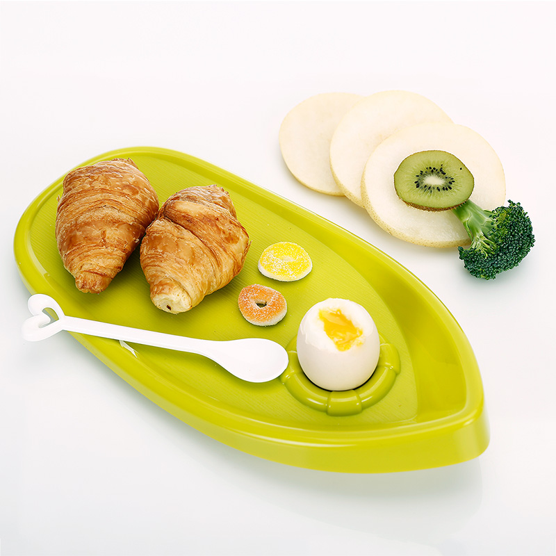 清仓特价 德国Koziol Bounty早餐盘塑料托盘点心零食餐盘不含勺子