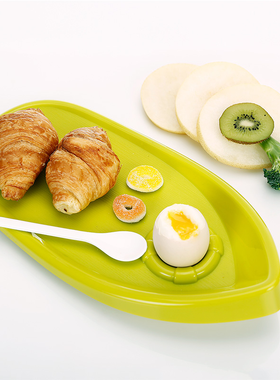 德国Koziol Bounty早餐盘 塑料托盘 点心零食餐盘 不含勺子