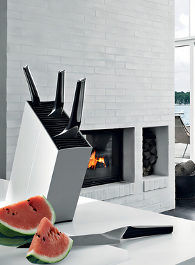 丹麦Eva Solo Knife Stand铝合金斜立式刀座 北欧经典款斜角刀架