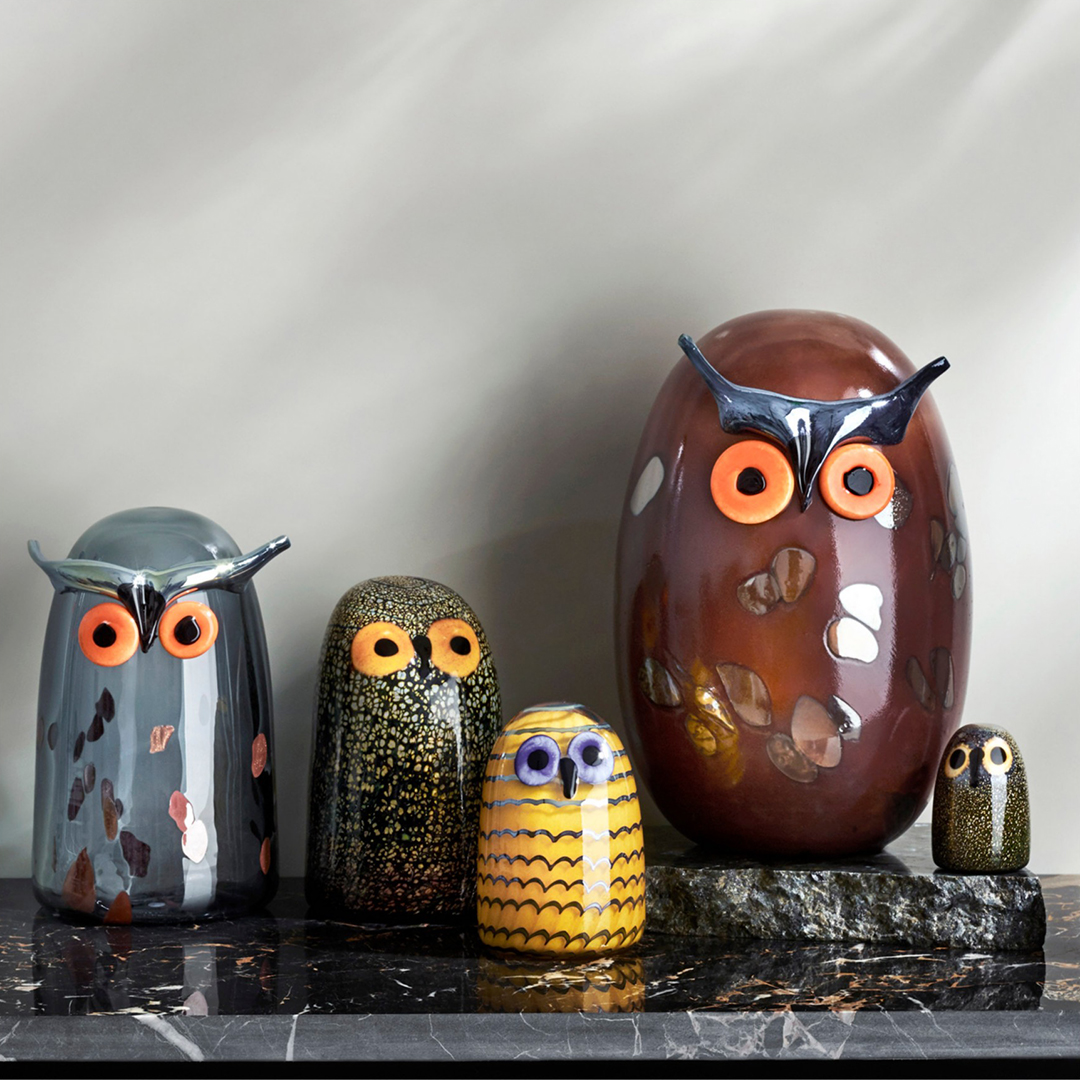 芬兰iittala玻璃鸟北欧创意装饰