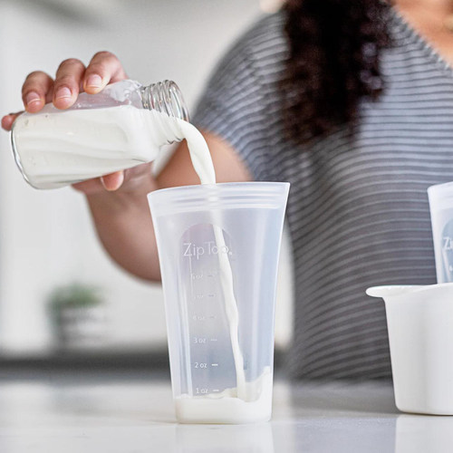 美国ZipTop铂金硅胶母乳储存杯