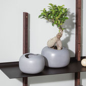 室内家装 丹麦eva 北欧设计石头花盆 STONE仿石材陶瓷花盆 solo