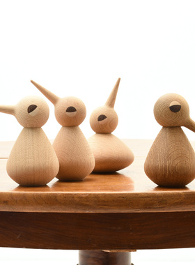 丹麦进口ARCHITECTMADE经典设计小鸟家族 家居装饰创意摆件实拍图