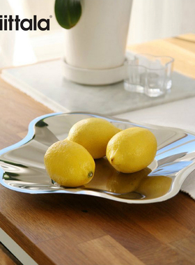 芬兰iittala Alvar Aalto北欧湖泊不锈钢碗零食碗 托盘大果盘果盆