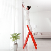 铝合金人字梯三步梯四步梯 3家用扶手梯子 日本Hasegawa长谷川